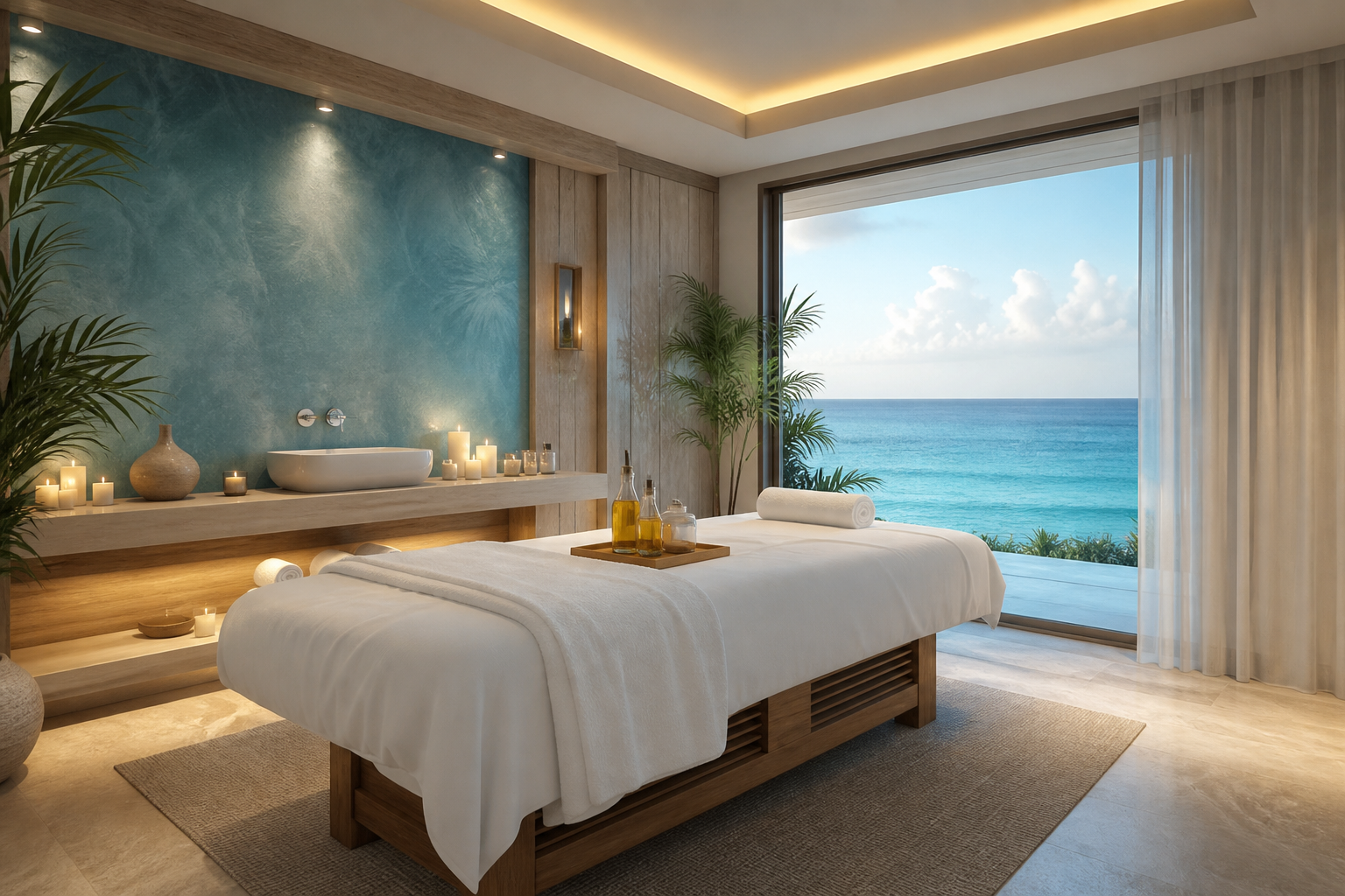Massage therapy session